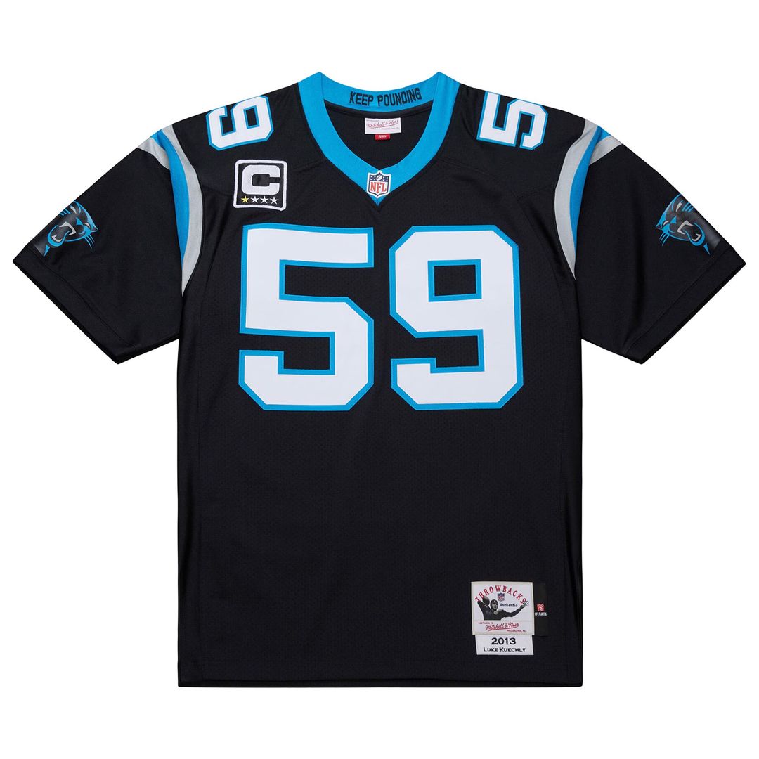 Luke Kuechly Carolina Panthers Mitchell & Ness Black 2013 Authentic Throwback Retired Player Jersey