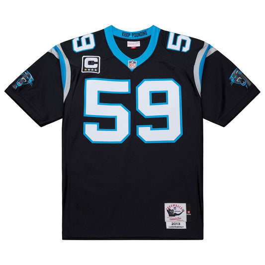 Luke Kuechly Carolina Panthers Mitchell & Ness Black 2013 Authentic Throwback Retired Player Jersey