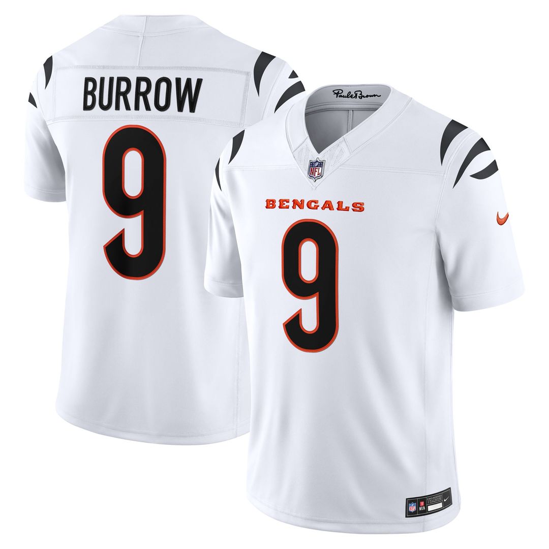 Joe Burrow Cincinnati Bengals Nike Orange Alternate Vapor F.U.S.E. Stitched Limited Jersey