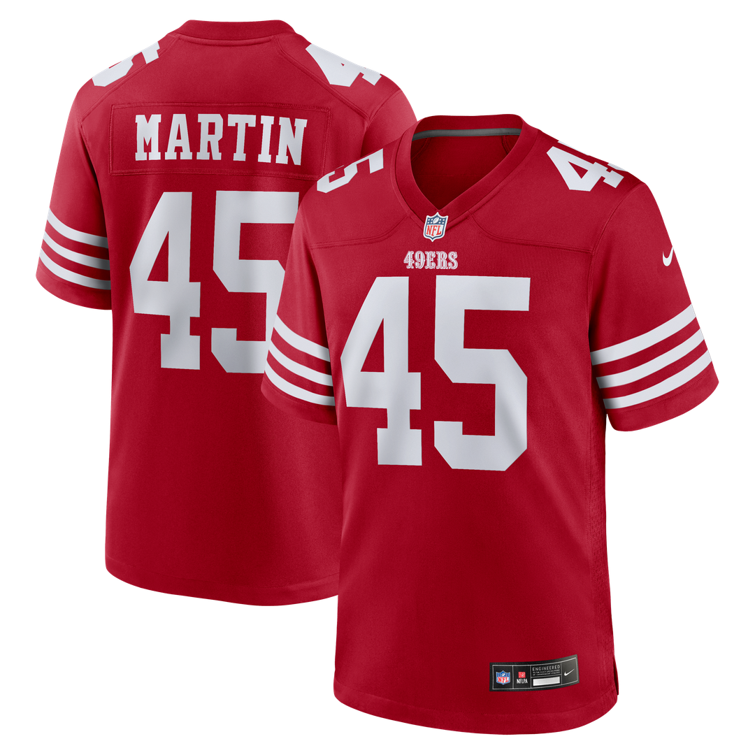 Nick Martin San Francisco 49ers Nike Scarlet Team Game Jersey