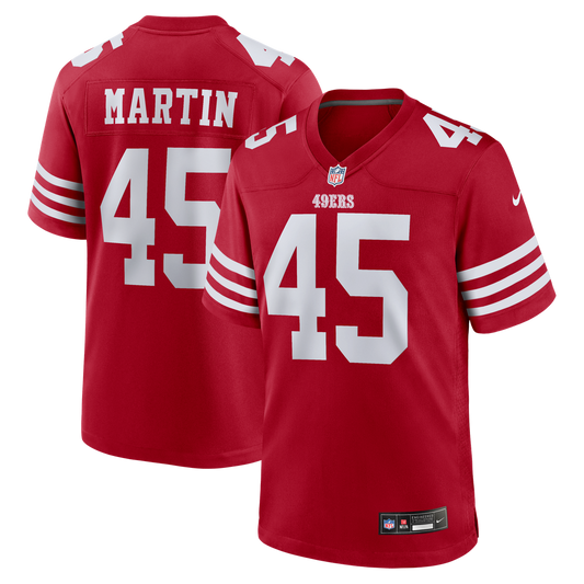 Nick Martin San Francisco 49ers Nike Scarlet Team Game Jersey