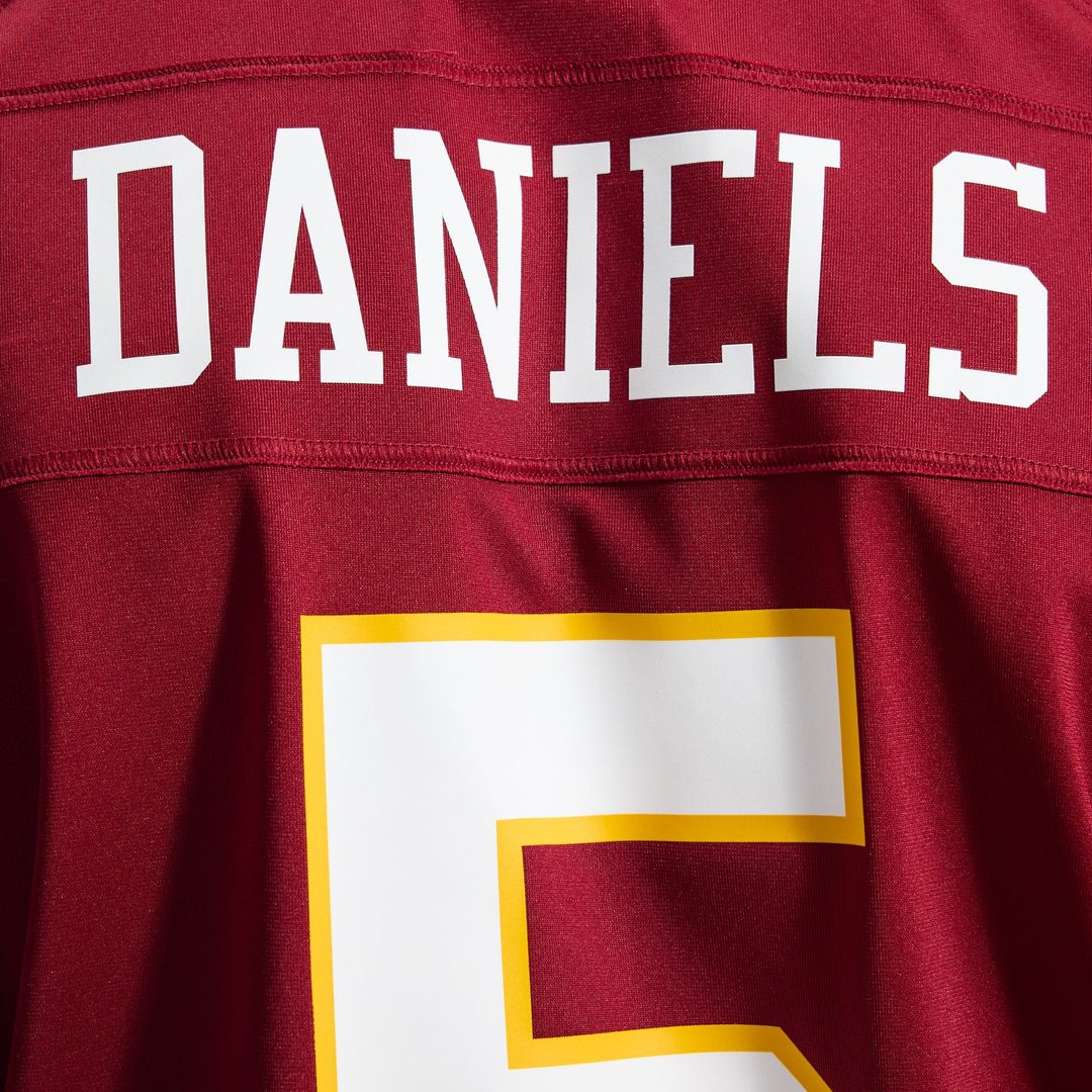 Jayden Daniels Washington Commanders Nike Burgundy Game Jersey