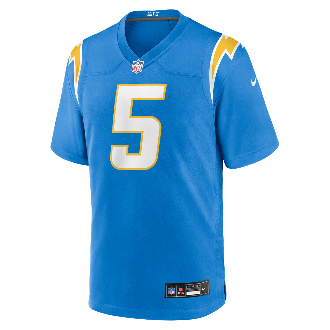 Trey Lance Los Angeles Chargers Nike Powder Blue Team Game Jersey