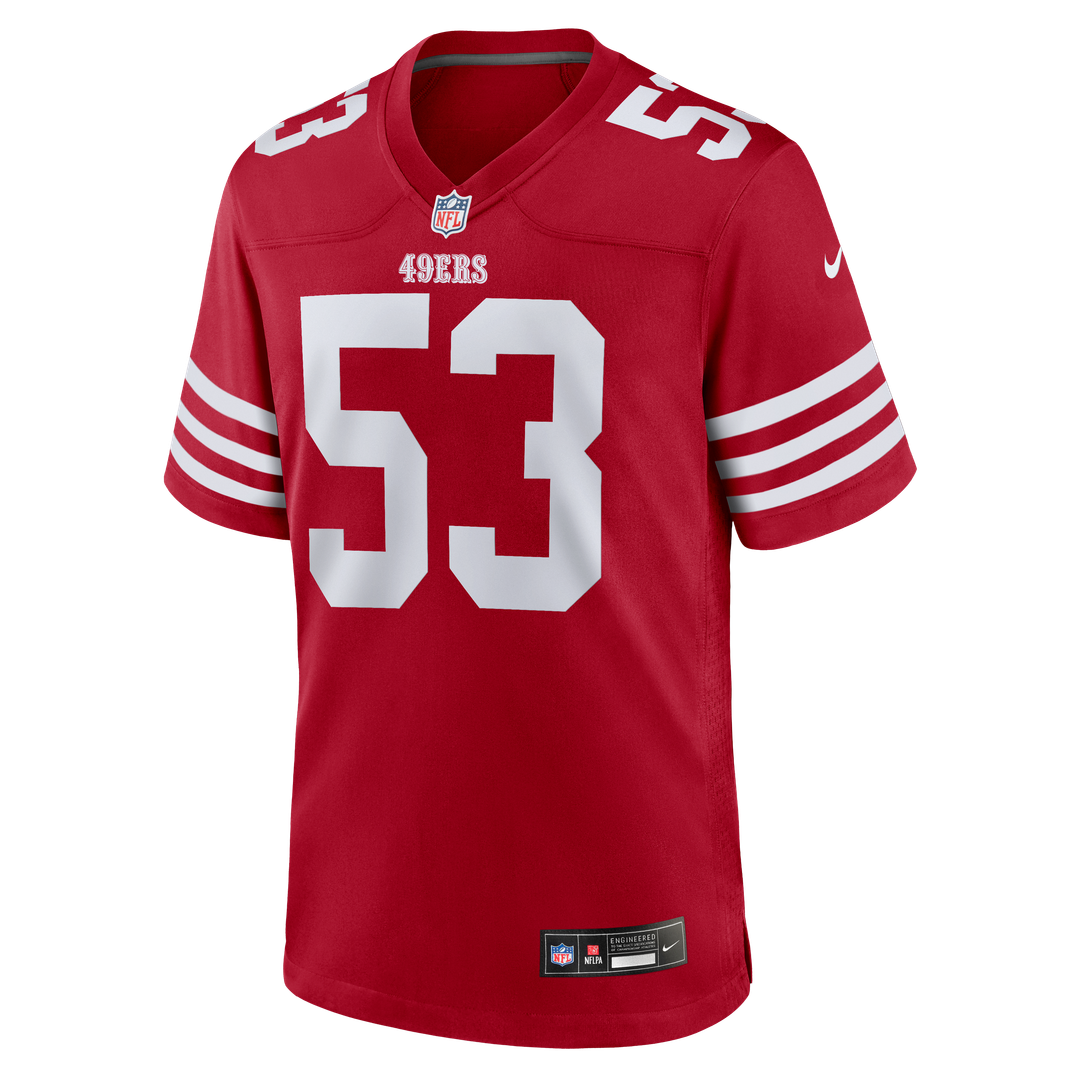 Jaden Dugger III San Francisco 49ers Nike Scarlet Team Game Jersey