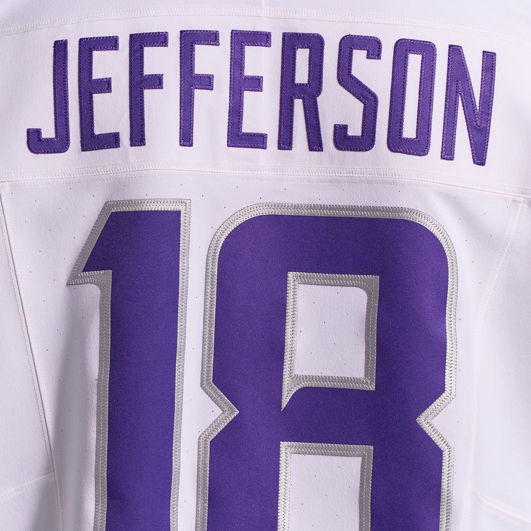Justin Jefferson Minnesota Vikings Nike White Alternate Vapor F.U.S.E. Elite Player Jersey