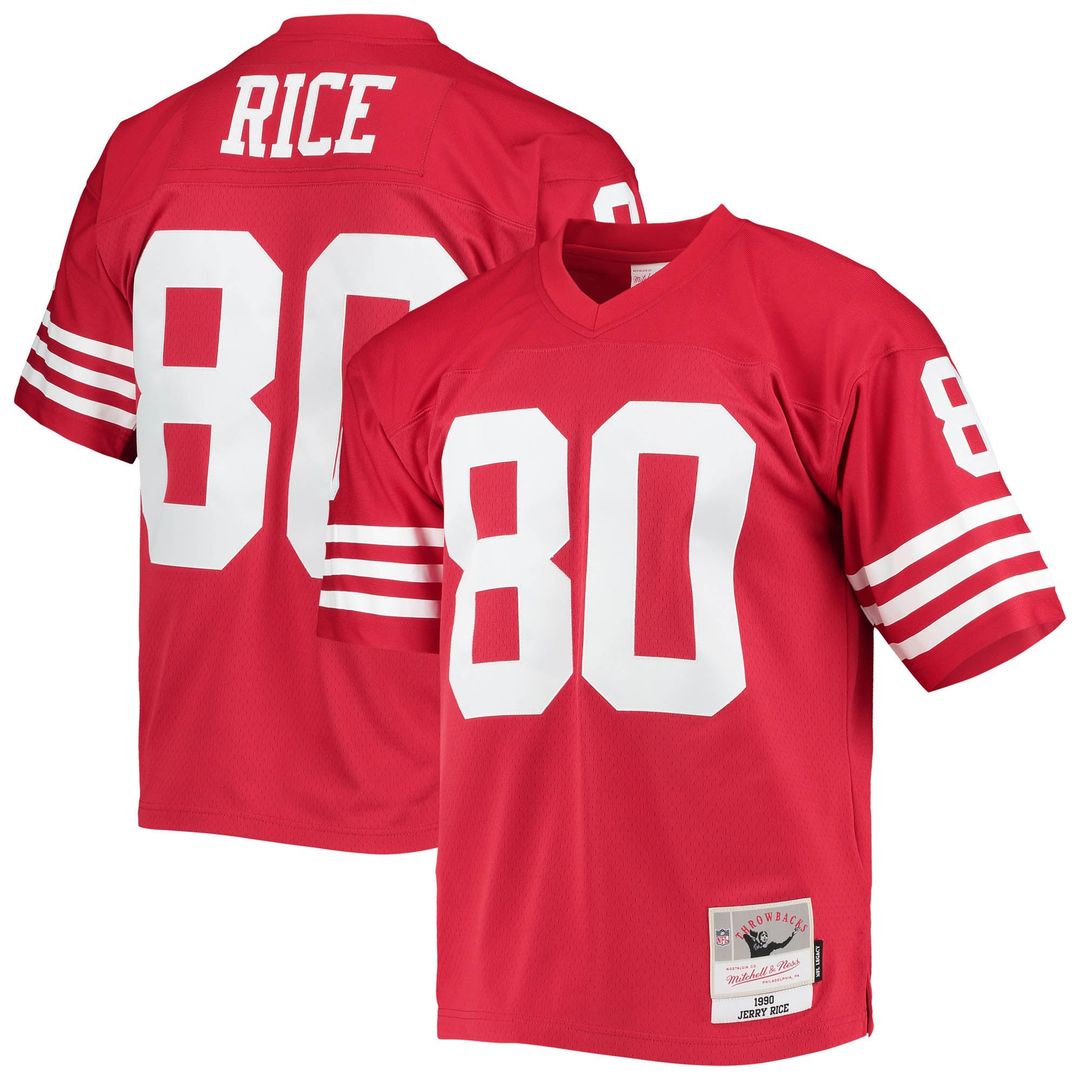 Jerry Rice San Francisco 49ers Mitchell & Ness Scarlet Legacy Replica Jersey
