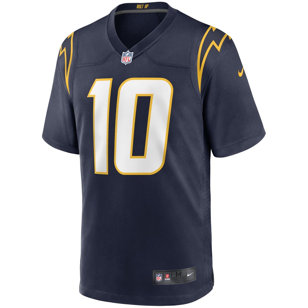 Justin Herbert Los Angeles Chargers Nike Navy Alternate Game Jersey