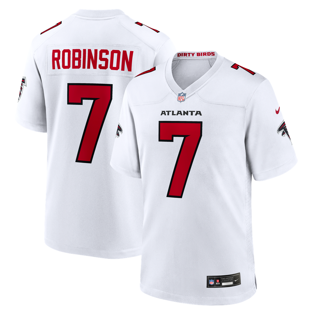 Bijan Robinson Atlanta Falcons Nike White Game Jersey