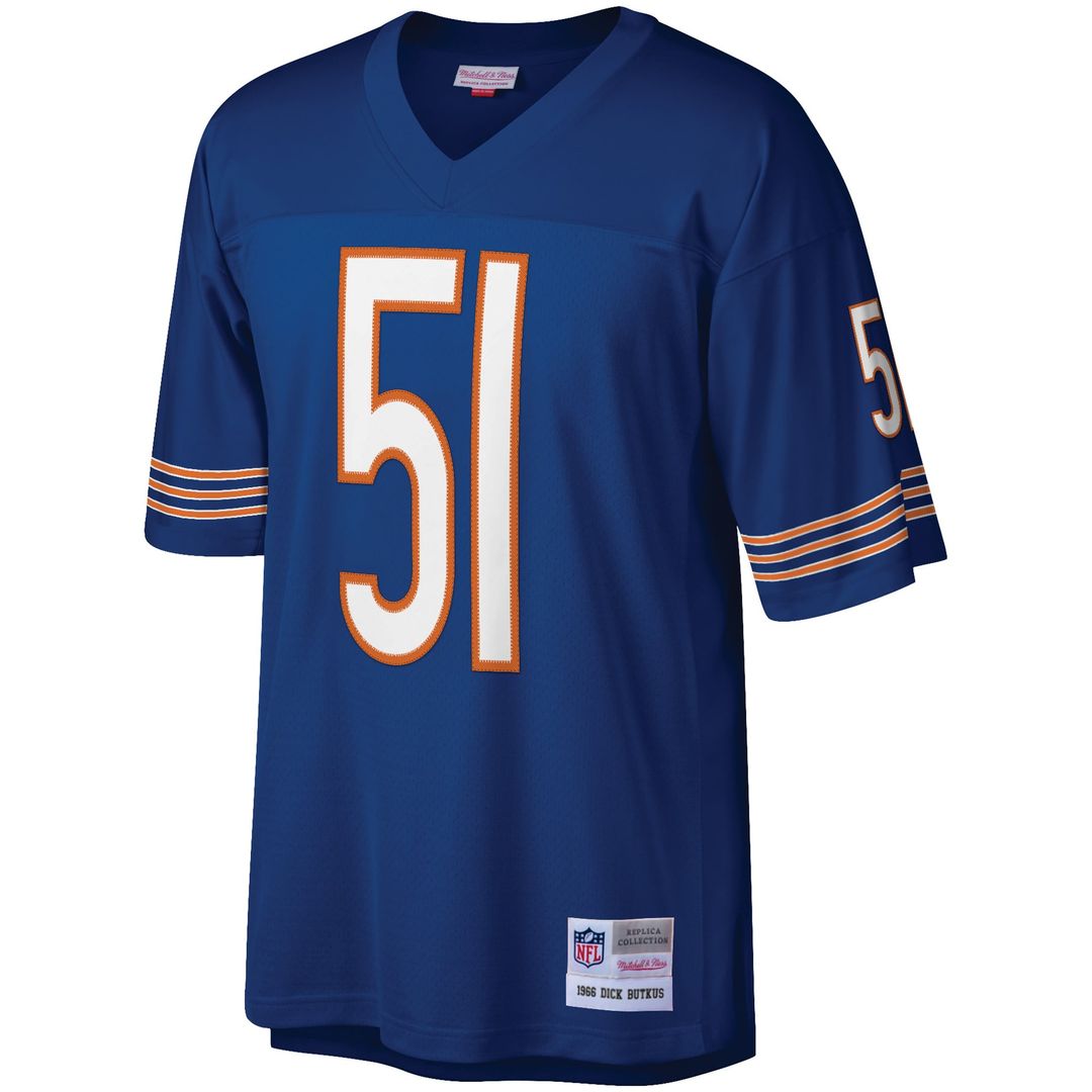 Dick Butkus Chicago Bears Mitchell & Ness Navy Retired Player Legacy Replica Jersey