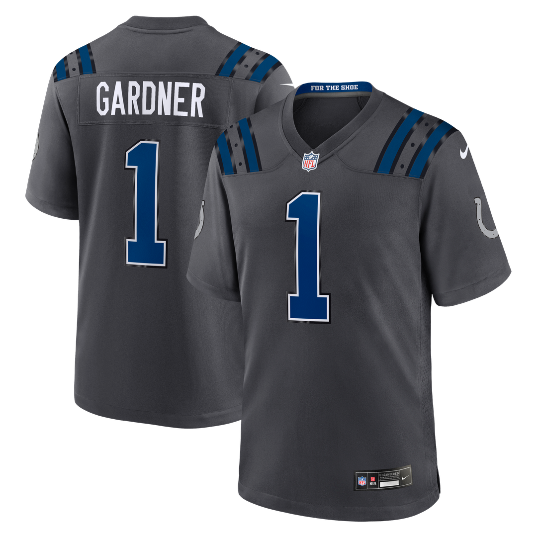 Ahmad Sauce Gardner Indianapolis Colts Nike Anthracite 2026 Rivalries Collection Game Jersey