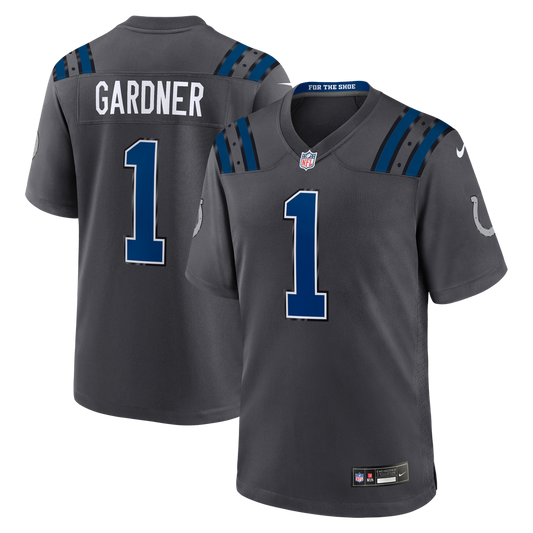 Ahmad Sauce Gardner Indianapolis Colts Nike Anthracite 2026 Rivalries Collection Game Jersey