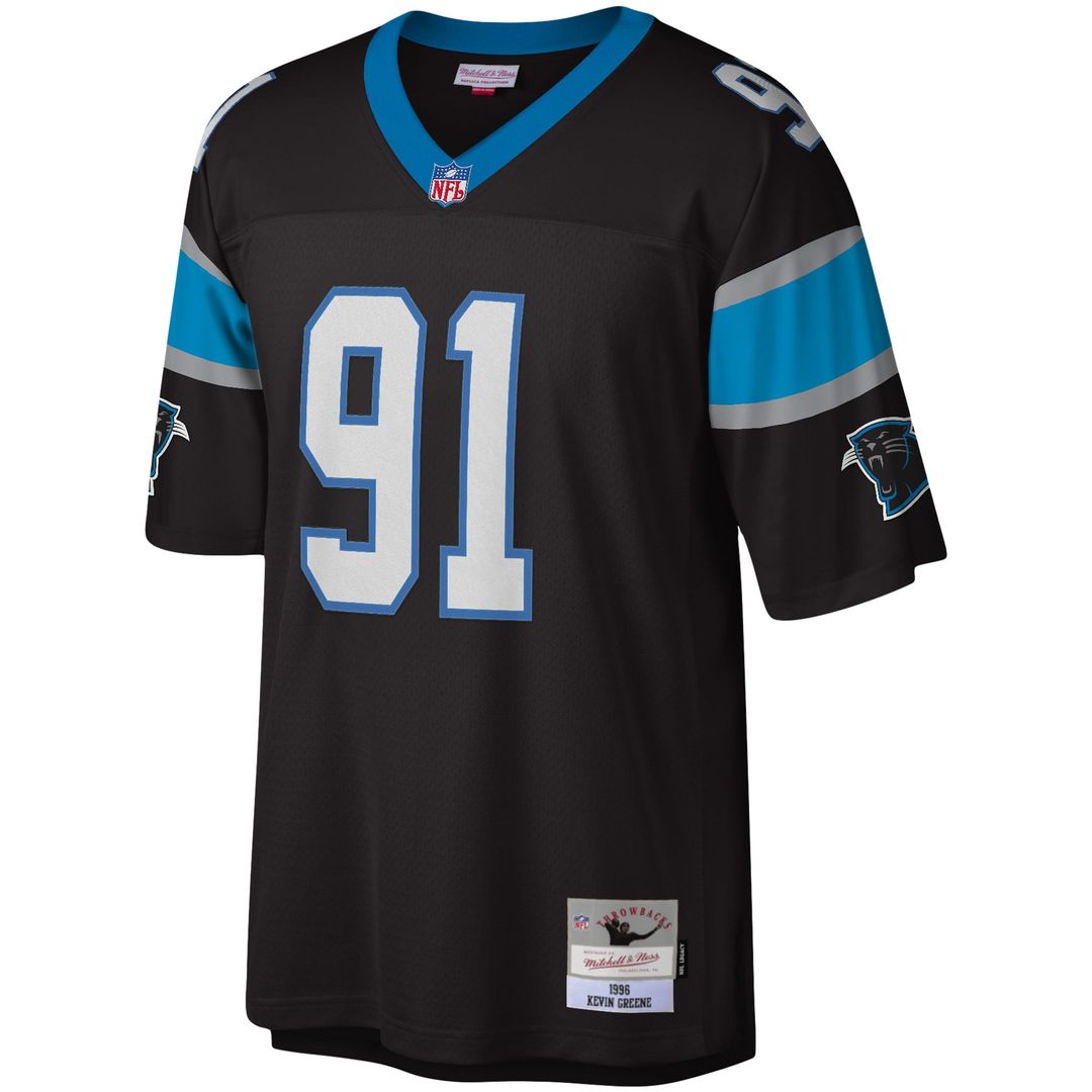 Kevin Greene Carolina Panthers Mitchell & Ness Black Legacy Replica Jersey