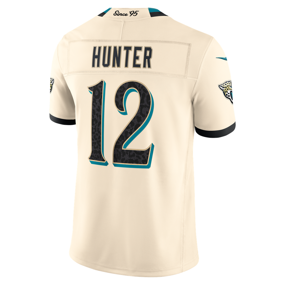 Travis Hunter Jacksonville Jaguars Nike Natural 2026 Rivalries Collection Stitched Limited Jersey