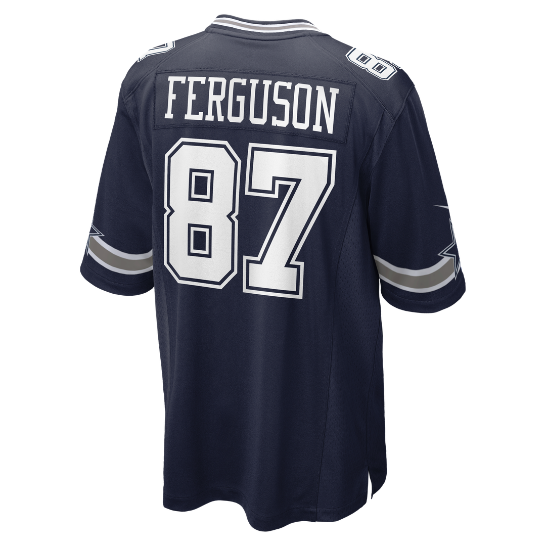 Jake Ferguson Dallas Cowboys Nike Navy Team Game Jersey