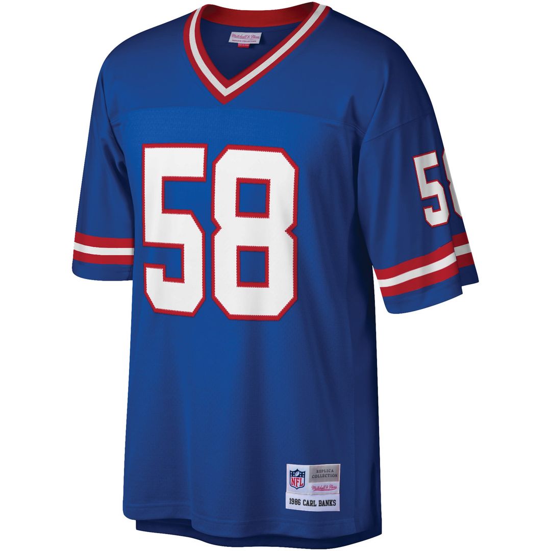 Carl Banks New York Giants Mitchell & Ness Royal Legacy Replica Jersey
