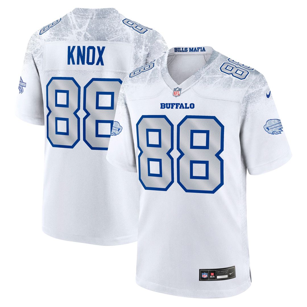 Dawson Knox Buffalo Bills Nike White Rivalries Collection Game Jersey