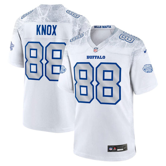 Dawson Knox Buffalo Bills Nike White Rivalries Collection Game Jersey