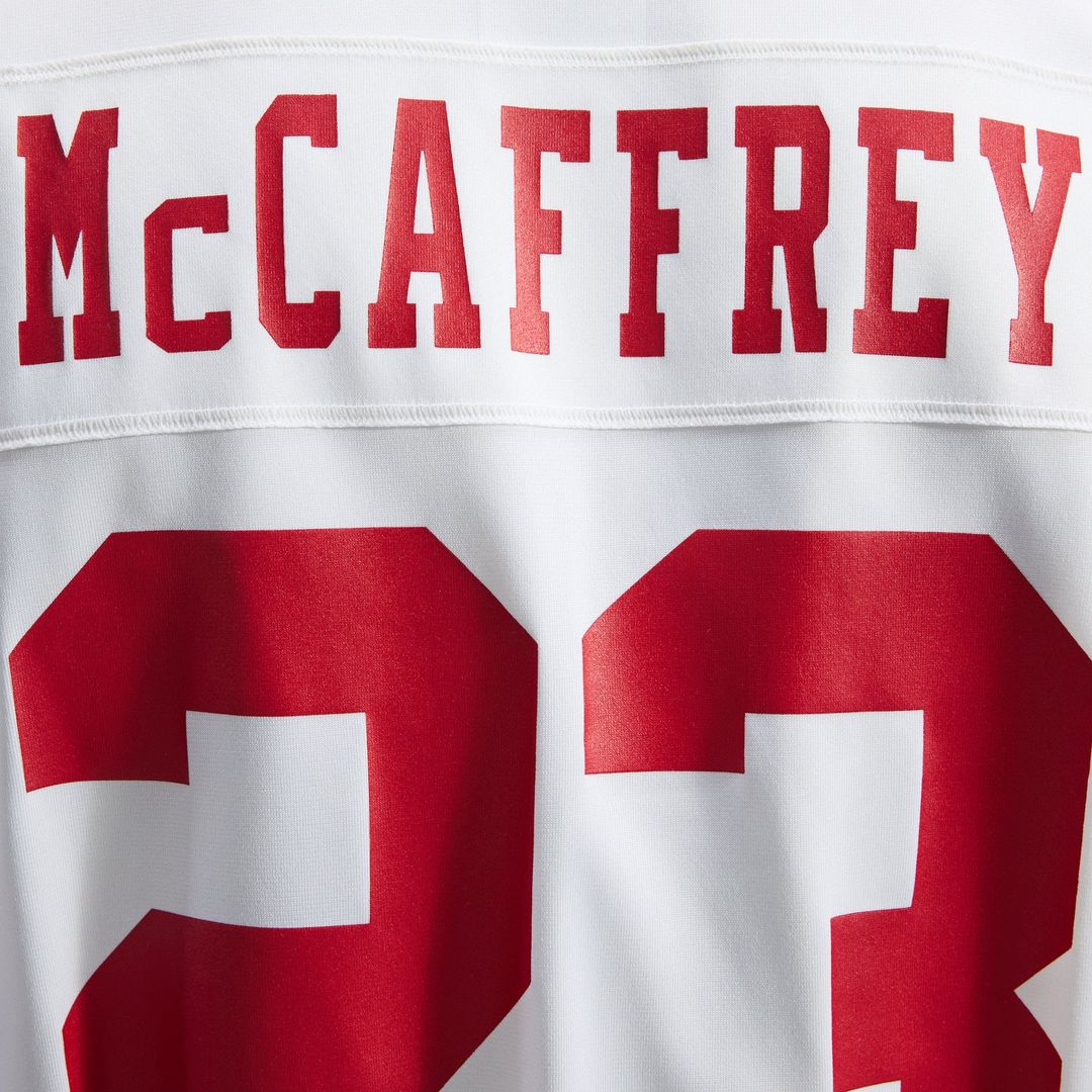 Christian McCaffrey San Francisco 49ers Nike White Game Player Jersey