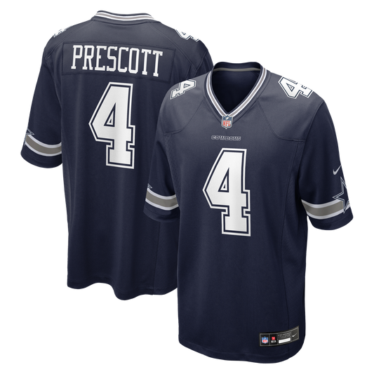 Dak Prescott Dallas Cowboys Nike Navy Game Team Jersey