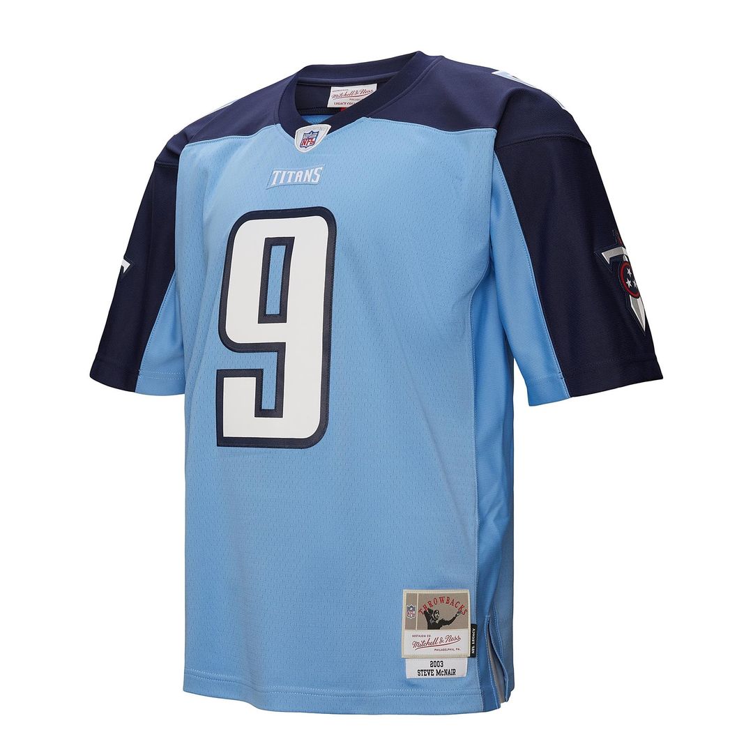 Steve McNair Tennessee Titans Mitchell & Ness Light Blue 2003 Legacy Replica Jersey