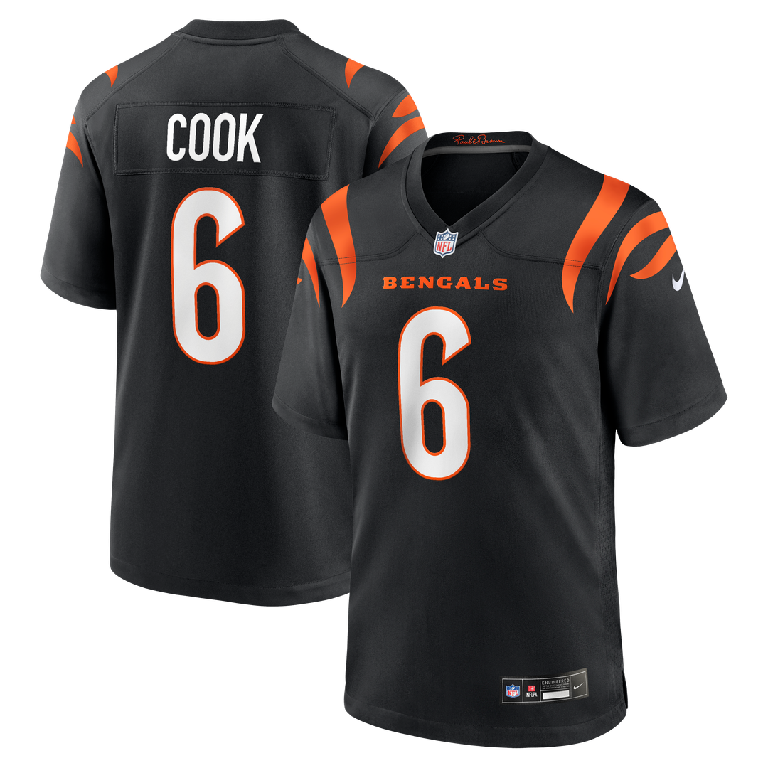 Bryan Cook Cincinnati Bengals Nike Black Team Game Jersey
