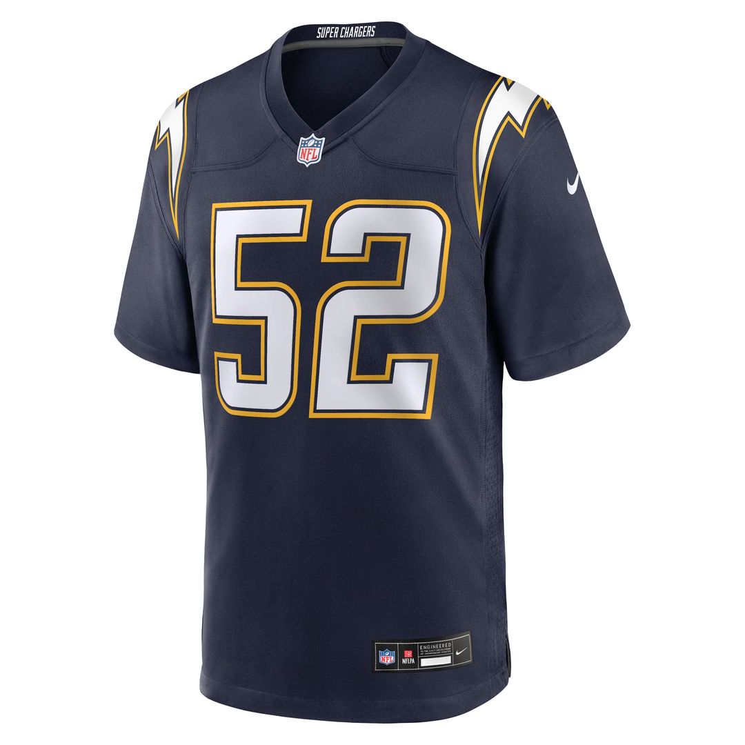 Khalil Mack Los Angeles Chargers Nike Navy Alternate Super Chargers Game Player Jersey
