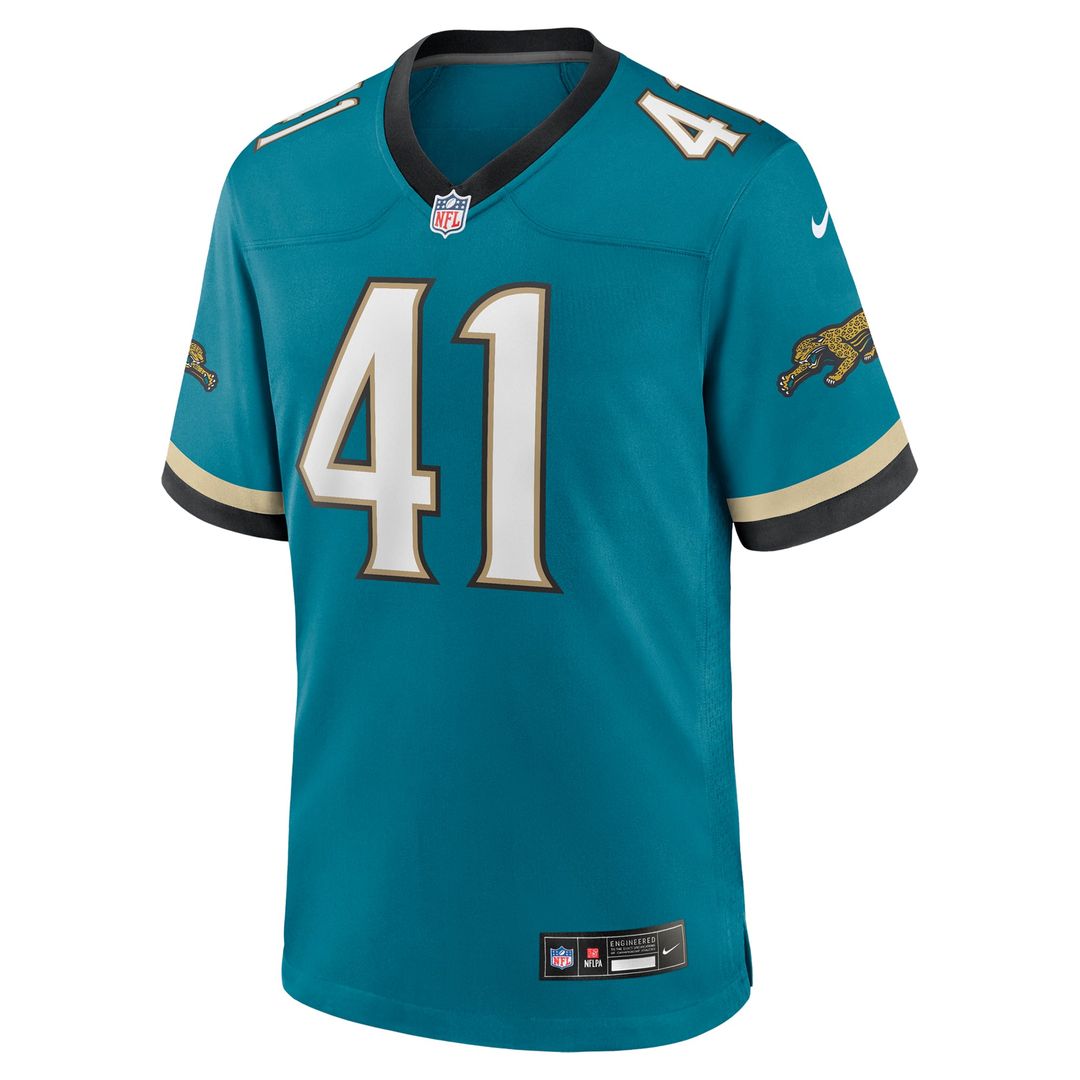 Josh Hines-Allen Jacksonville Jaguars Nike Teal Prowler Throwback Player Game Jersey