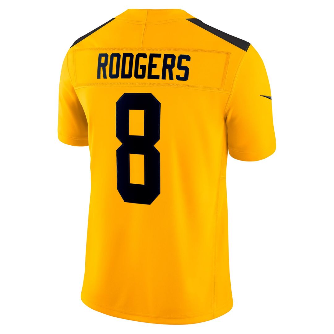 Aaron Rodgers Pittsburgh Steelers Nike Gold Alternate Vapor F.U.S.E. Limited Jersey