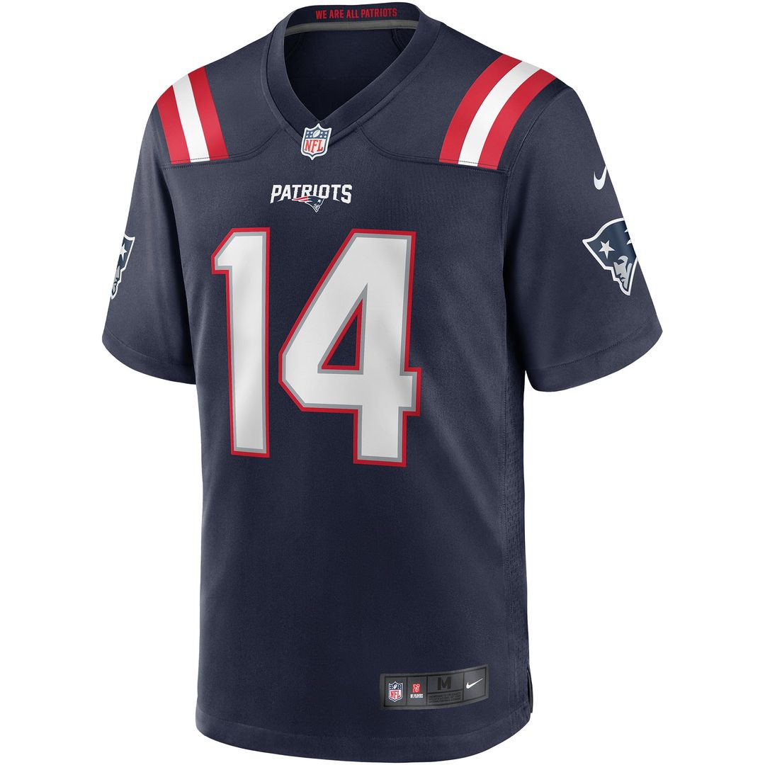 Steve Grogan New England Patriots Nike Navy Game Retired Player Jersey