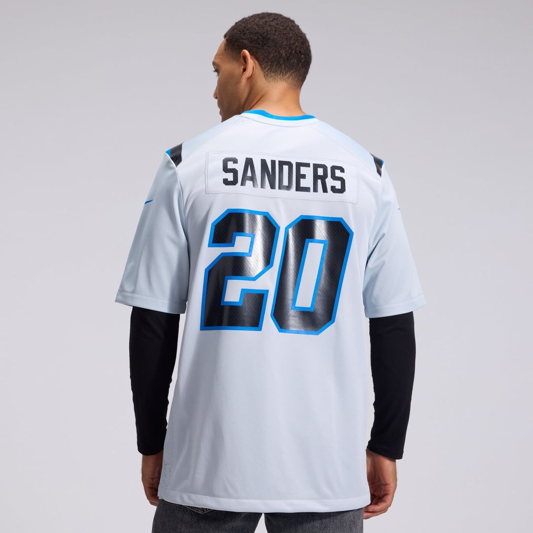 Barry Sanders Detroit Lions Nike Silver 2026 Rivalries Collection Game Jersey