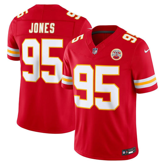 Chris Jones Kansas City Chiefs Nike Red Team Vapor F.U.S.E. Stitched Limited Jersey