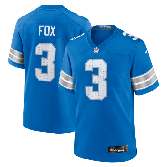 Jack Fox Detroit Lions Nike Blue Team Game Jersey