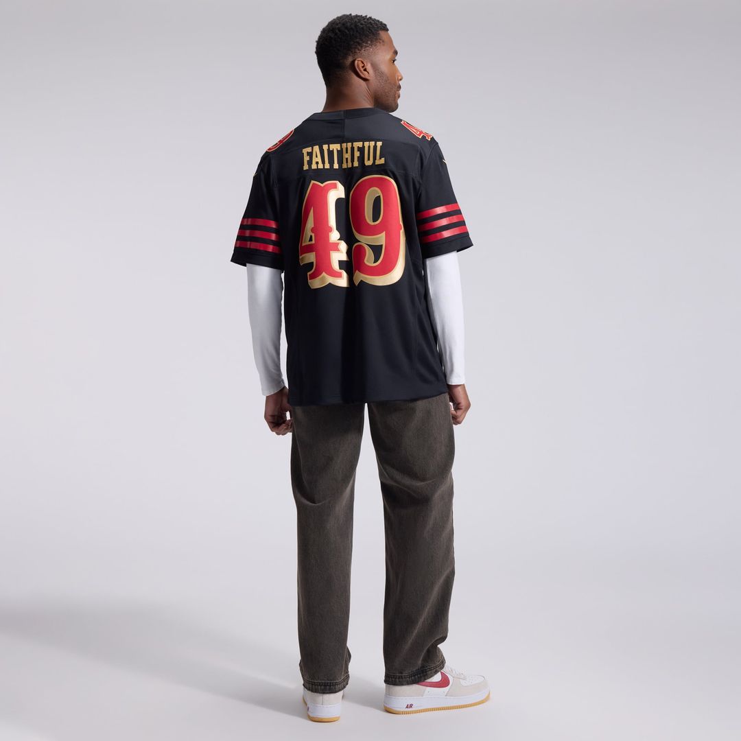 The Faithful San Francisco 49ers Nike Black Rivalries Collection Stitched Limited Jersey
