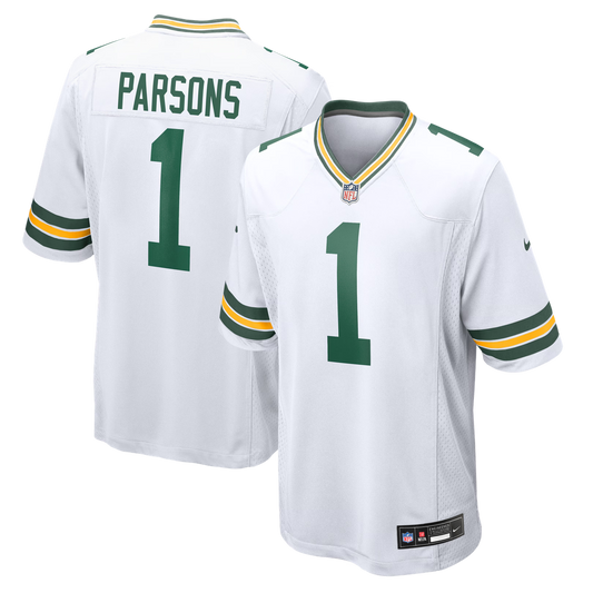 Micah Parsons Green Bay Packers Nike White Game Player Jersey