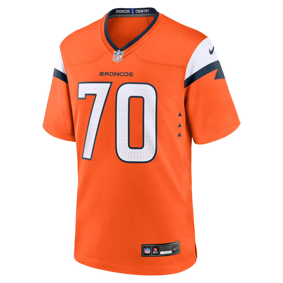 Marques Cox Denver Broncos Nike Orange Team Game Jersey