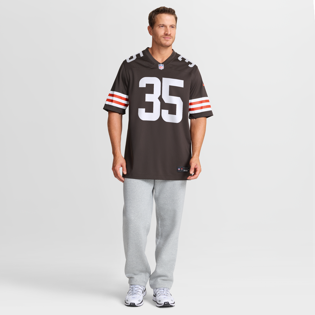 Raheim Sanders Cleveland Browns Nike Brown Team Game Jersey