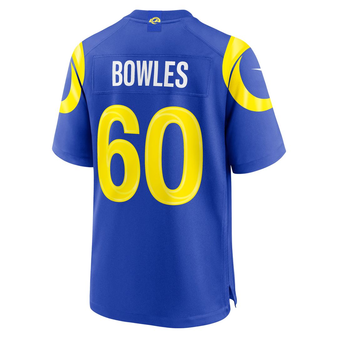 Wyatt Bowles Los Angeles Rams Nike Royal Team Game Jersey