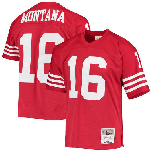 Joe Montana San Francisco 49ers Mitchell & Ness Scarlet Legacy Replica Jersey