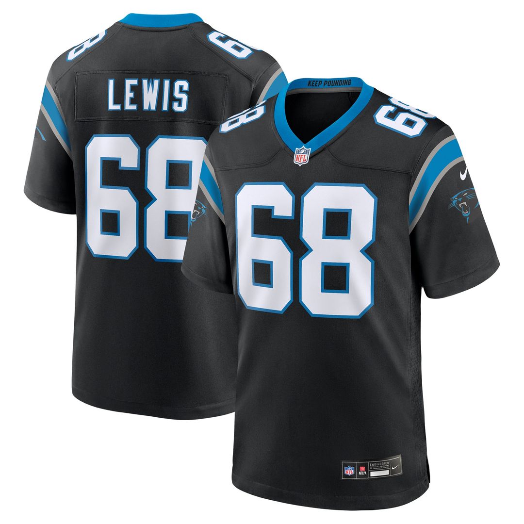 Damien Lewis Carolina Panthers Nike Black Game Jersey
