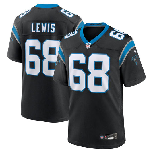 Damien Lewis Carolina Panthers Nike Black Game Jersey