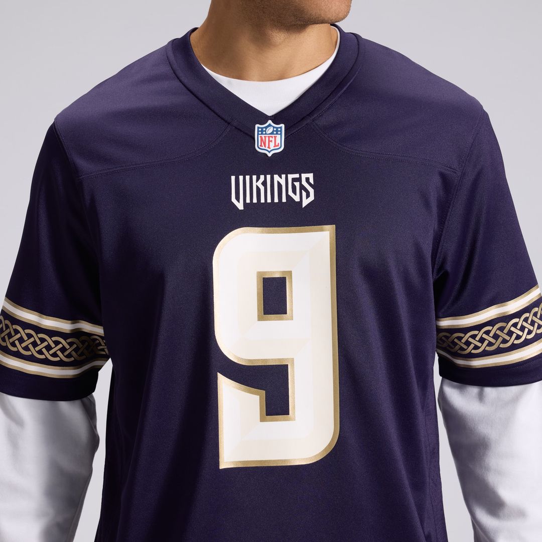 J.J McCarthy Minnesota Vikings Nike Purple 2026 Rivalries Collection Game Jersey