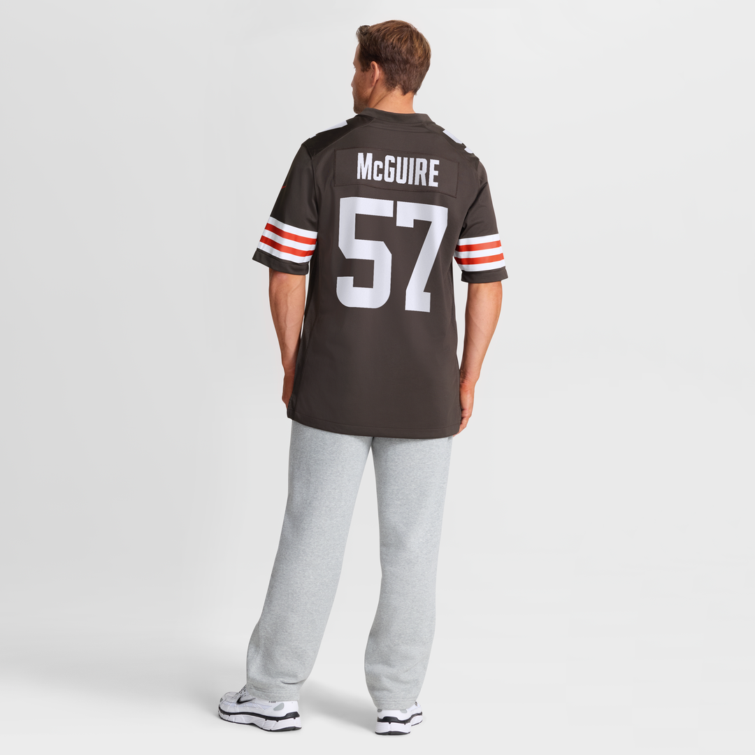 Isaiah McGuire Cleveland Browns Nike Brown Team Game Jersey