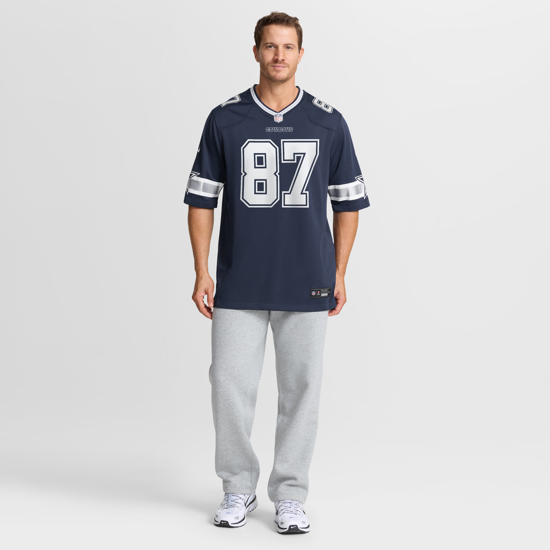 Jake Ferguson Dallas Cowboys Nike Navy Team Game Jersey