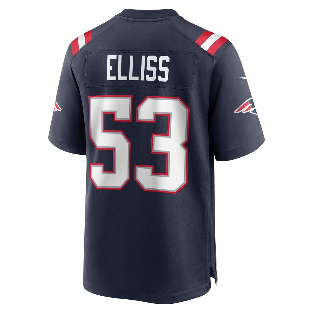 Christian Elliss New England Patriots Nike Navy Game Jersey