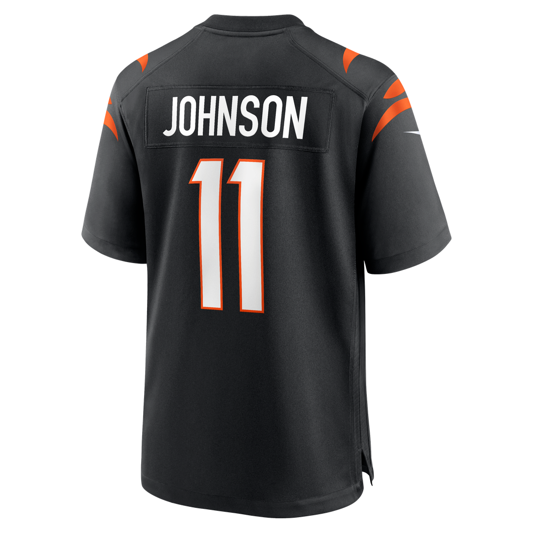Josh Johnson Cincinnati Bengals Nike Black Team Game Jersey