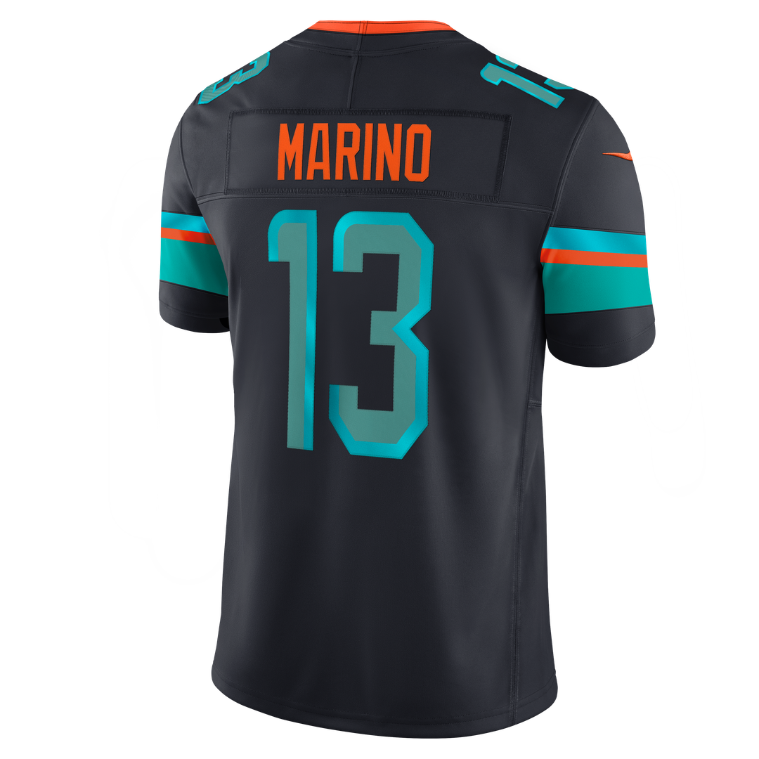 Dan Marino Miami Dolphins Nike Navy Rivalries Collection Stitched Limited Jersey