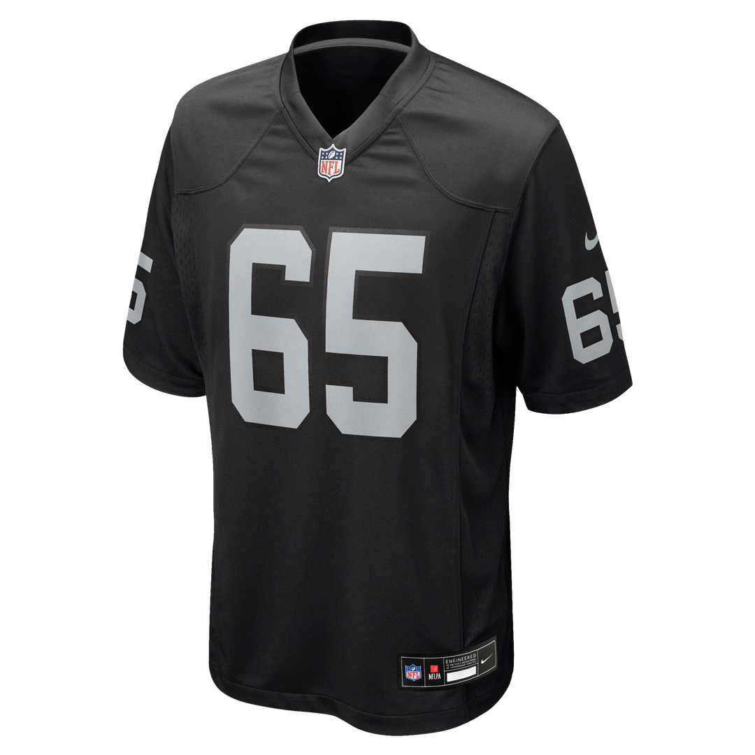 Tyler Linderbaum Las Vegas Raiders Nike Black Team Game Jersey