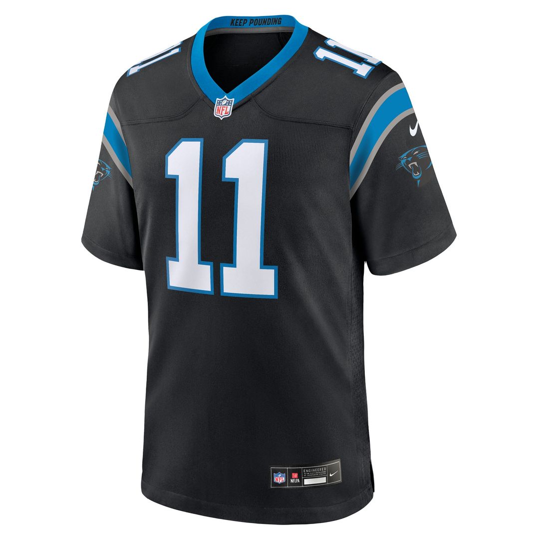 Nic Scourton Carolina Panthers Nike Black Team Game Jersey