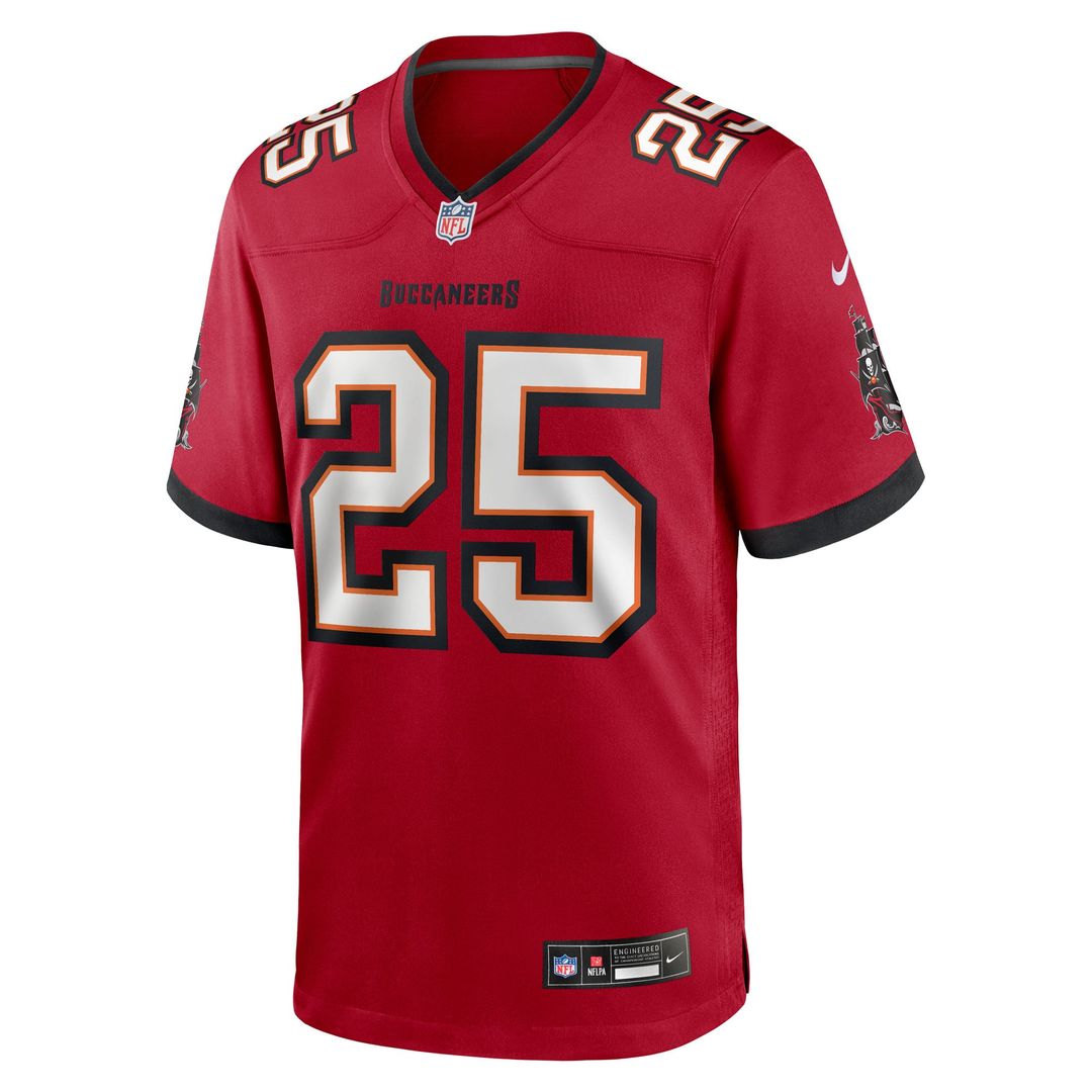 Jacob Parrish Tampa Bay Buccaneers Nike Red Team Game Jersey