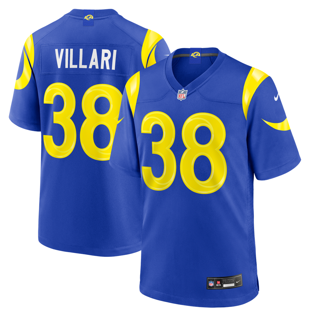 Dan Villari Los Angeles Rams Nike Royal Game Jersey